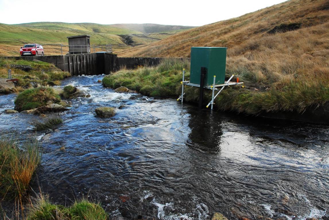 Gwy flume & DURESS water quality station, Plynlimon © NA Chappell